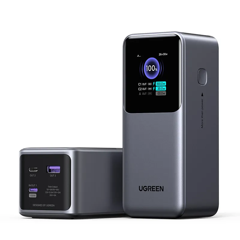 Ugreen 20000mAh 130W Fast Charging Powerbank Lithium Grau – Bild 2