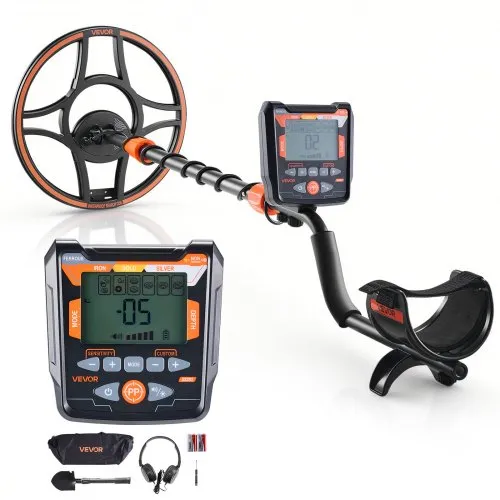 VEVOR Metalldetektor für Erwachsene, 304,8 mm, Profi Metallsuchgerät mit 6 Modi, Golddetektor, IP68 Wasserdichte Suchspule mit Display, Kopfhörer, Verstellbare Länge, zur Goldschatzsuche VEVOR Metalldetektor für Erwachsene, 304,8 mm, Profi Metallsuchgerät mit 6 Modi, Golddetektor, IP68 Wasserdichte Suchspule mit Display, Kopfhörer, Verstellbare Länge, zur Goldschatzsuche