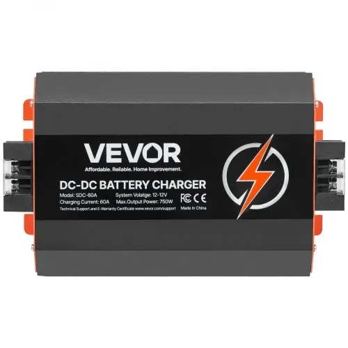 VEVOR 12 V 60 A DC/DC-Batterieladegerät, 750 W, für Blei-Säure-, Lithium-, AGM-, GEL- und Nassbatterien, intelligentes mehrstufiges Laden, für Wohnmobile, Nutzfahrzeuge, Boote, Yachten – Bild 8