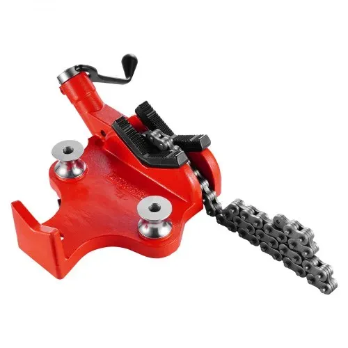 VEVOR Kettenrohrschraubstock, Rohrkapazität 12,7-203,2 mm, robuste 880 mm lange Kette & Gusseisenbasis, Rohrklemmung in Industriequalität für Sanitärinstallationen, Autoreparaturen, Metallverarbeitung – Bild 9
