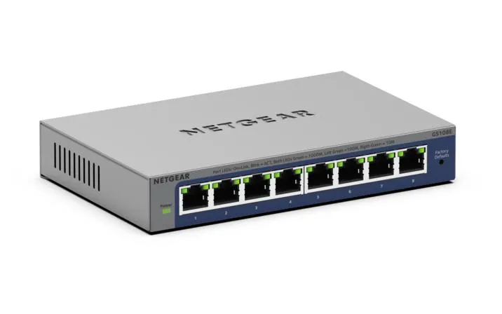 NETGEAR GS108Ev4 Unmanaged L2/L3 Gigabit Ethernet (10/100/1000) Grau – Bild 2