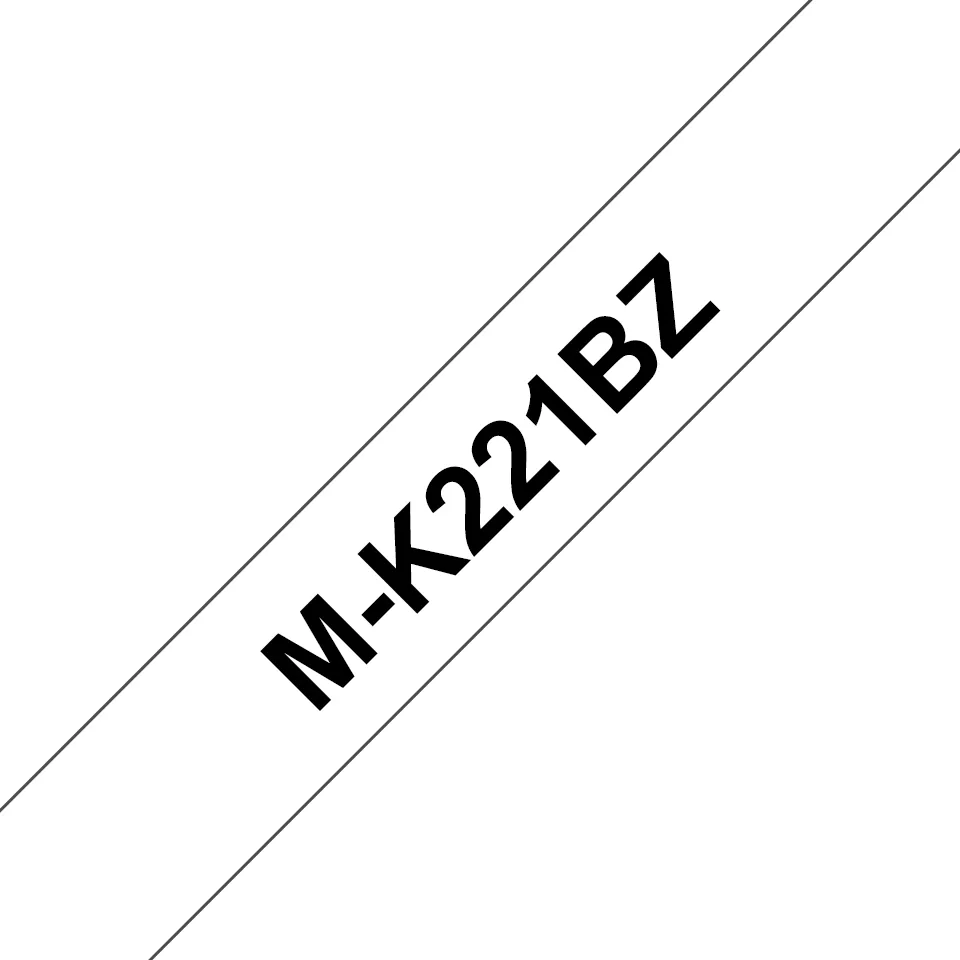 Brother M-K221BZ Etiketten erstellendes Band Schwarz auf weiss Brother M-K221BZ Etiketten erstellendes Band Schwarz auf weiss