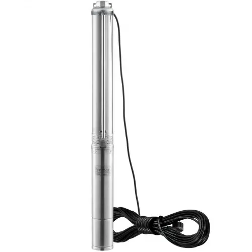 VEVOR Tiefbrunnen-Tauchpumpe, 3 PS/2200 W, 230 V/50 Hz, 9,8 m³/h Durchfluss, 144 m Förderhöhe, mit 9,1 m Stromkabel, Edelstahl-Wasserpumpen für Industrie, Bewässerung und Heimgebrauch, IP68-Wasserschutzklasse – Bild 9