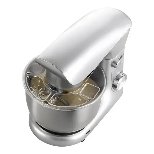 VEVOR Knetmaschine Küchenmaschine zum Backen, 1500 W Teigmaschine mit Edelstahlschüssel (4,2 L) & Knethaken & Rührbesen & Schneebesen, 10-Gang einstellbare kippbare Rührmaschine Standmixer – Bild 10