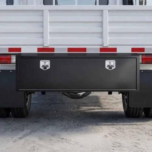 VEVOR Lkw Unterbaubox 1524 x 457 x 457 mm Unterflur Staukasten Kaltgewalzter Stahl Wasserdichter Werkzeugkasten mit T-Griff Schloss für Lkw Anhänger Transporter Werkzeugkiste Unterflurkasten Schwarz – Bild 7