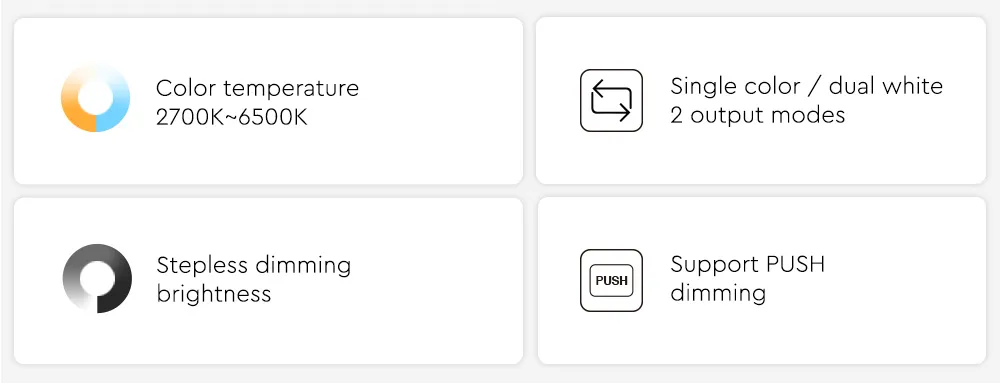 MiBoxer FUT035S+ LED Controller 2in1 (Dual White/Dim) DC12/24V 2,4G – Bild 3