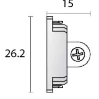 Powergear Mini 1PH ENDKAPPE , Weiß Powergear Mini 1PH ENDKAPPE , Weiß