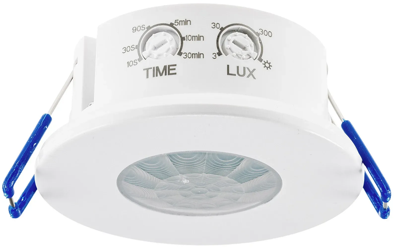 Decken-Einbau-Bewegungsmelder 360° IP65 PIR, LED geeignet, 8m Detektion, 76x36mm Decken-Einbau-Bewegungsmelder 360° IP65 PIR, LED geeignet, 8m Detektion, 76x36mm