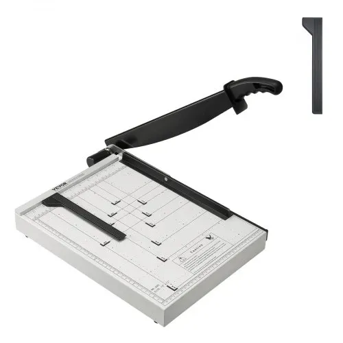 VEVOR Papierschneider Hebelschneider, 381 mm Max. Schnittbreite Manuelle Papierschneidemaschine, 16 Blätter Kapazität, mit Schutzschiene / Klingenarretierung, ideal für Zuhause, Büro, Schule – Bild 8