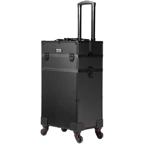 VEVOR Kosmetikkoffer mit wärmeisolierender Schicht Make Up Tasche aus MDF-Platte + Aluminiumrahmen robust und verschleißfest Schminkkoffer Schminktasche Kosmetikbeutel Make-up-Organizer 353x253x745mm – Bild 9