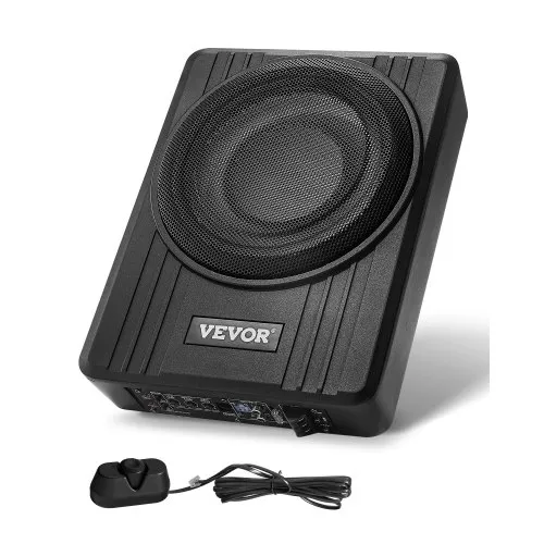 VEVOR Untersitz Auto Subwoofer 300 W 254 mm schlanker Auto Subwoofer mit Stromversorgung, Subsystem mit eingebautem Verstärker, Hoch-/Niedrigpegel-Eingang und Lautstärkeregler für SUVs Lkws VEVOR Untersitz Auto Subwoofer 300 W 254 mm schlanker Auto Subwoofer mit Stromversorgung, Subsystem mit eingebautem Verstärker, Hoch-/Niedrigpegel-Eingang und Lautstärkeregler für SUVs Lkws