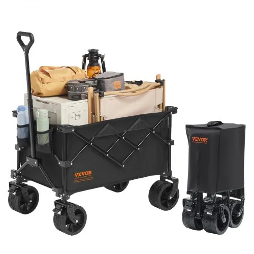 VEVOR Bollerwagen 890 x 540 x 1080 mm Kinderwagen aus 600D Oxford-Stoff mit PVC-Beschichtung Strandwagen 150 L Speicherkapazität max. 120 kg Tragfähigkeit Transportkarre Gerätewagen Handwagen VEVOR Bollerwagen 890 x 540 x 1080 mm Kinderwagen aus 600D Oxford-Stoff mit PVC-Beschichtung Strandwagen 150 L Speicherkapazität max. 120 kg Tragfähigkeit Transportkarre Gerätewagen Handwagen