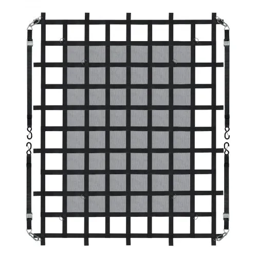 VEVOR Frachtnetz, 183 x 145 cm, LKW-Ladeflächennetz, 4 verstellbare Gurte mit Karabinern & S-Haken, Transportnetz verschleißfest & wetterfest, Gepäcknetz geeignet für Pickup, LKW, Jeep, SUV, Boot – Bild 10