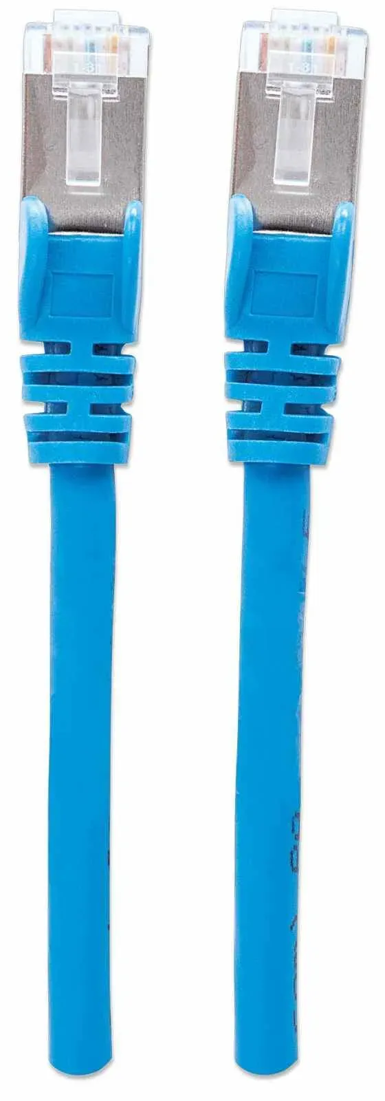 Intellinet Netzwerkkabel mit Cat6a-Stecker und Cat7-Rohkabel, S/FTP, 100% Kupfer, LS0H, 0,25 m, blau – Bild 4