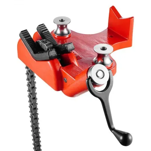 VEVOR Kettenrohrschraubstock, Rohrkapazität 12,7-203,2 mm, robuste 880 mm lange Kette & Gusseisenbasis, Rohrklemmung in Industriequalität für Sanitärinstallationen, Autoreparaturen, Metallverarbeitung – Bild 10