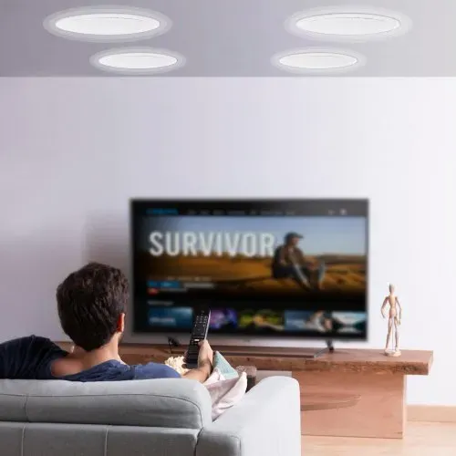 VEVOR 4er-Set ca. 20 cm Deckenlautsprecher, 100 W, Decken- und Wandeinbaulautsprechersystem mit 8 Ω Impedanz 89 dB Empfindlichkeit, für Zuhause, Küche, Wohnzimmer, Schlafzimmer oder überdachte Verande – Bild 7