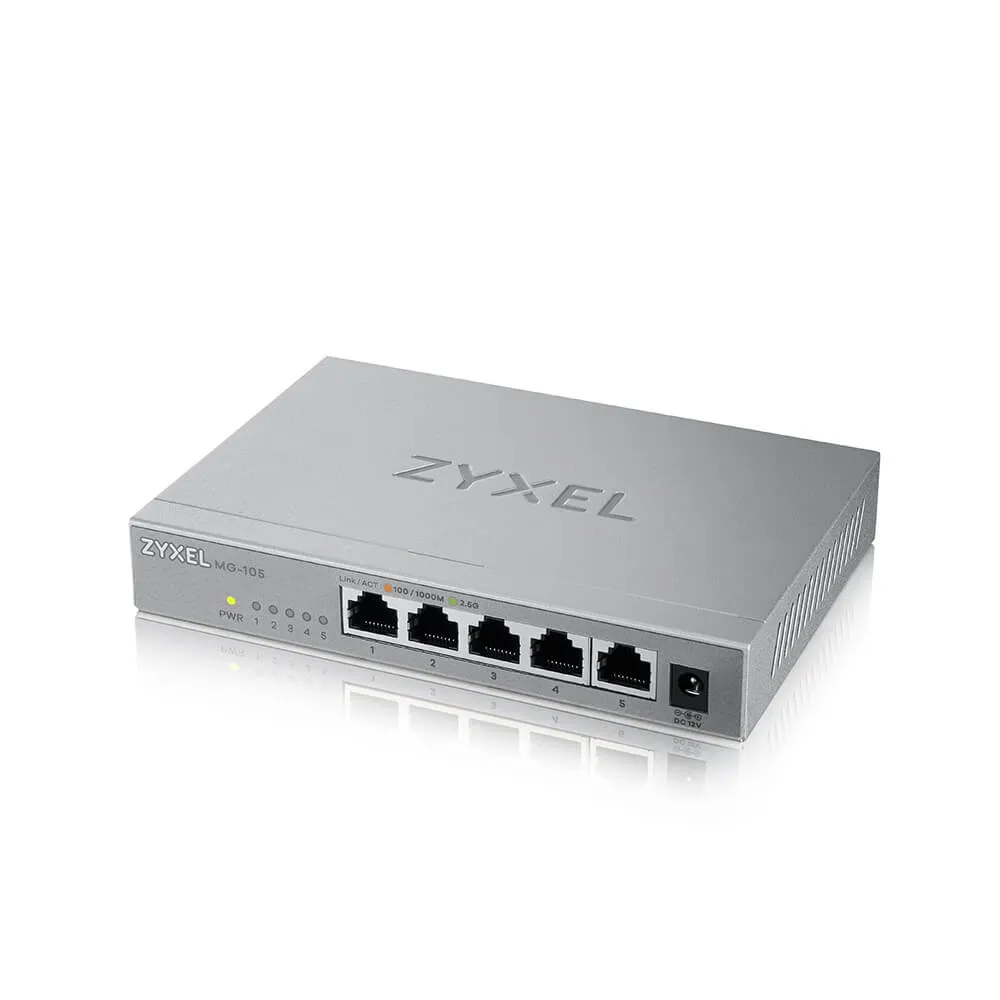Zyxel XMG-105 Unmanaged 2.5G Ethernet (100/1000/2500) Grau – Bild 4