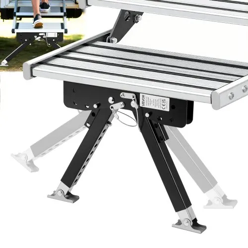 VEVOR RV-Stufenstabilisator, höhenverstellbares Stufenstütz-Set, Treppenstabilisatoren aus pulverbeschichtetem Stahl für Wohnwagen Reiseanhänger Wohnmobile, verstellbar 76,2-381 mm VEVOR RV-Stufenstabilisator, höhenverstellbares Stufenstütz-Set, Treppenstabilisatoren aus pulverbeschichtetem Stahl für Wohnwagen Reiseanhänger Wohnmobile, verstellbar 76,2-381 mm