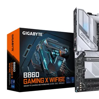 GIGABYTE B860 GAMING X WIFI6E Mainboard – Intel Core Ultra CPUs, 12+1+2+1 Phasen VRM, bis zu 9066MHz DDR5, 1xPCIe 5.0 + 2xPCIe 4.0 M.2, 2,5 GbE LAN, WIFI 6E, USB4 GIGABYTE B860 GAMING X WIFI6E Mainboard – Intel Core Ultra CPUs, 12+1+2+1 Phasen VRM, bis zu 9066MHz DDR5, 1xPCIe 5.0 + 2xPCIe 4.0 M.2, 2,5 GbE LAN, WIFI 6E, USB4
