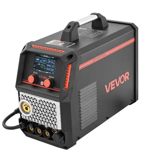 VEVOR Schweißgerät 5-in-1 Kombi, Schneiden/WIG/MIG/Füllstoff-MIG/MMA, 50-A-berührungsloses Plasma- & 200-A-Synergic-Schweißgerät, 220-V-Alu-Impuls-MIG-Schweißgerät, kompatibel mit Spool Gun – Bild 9