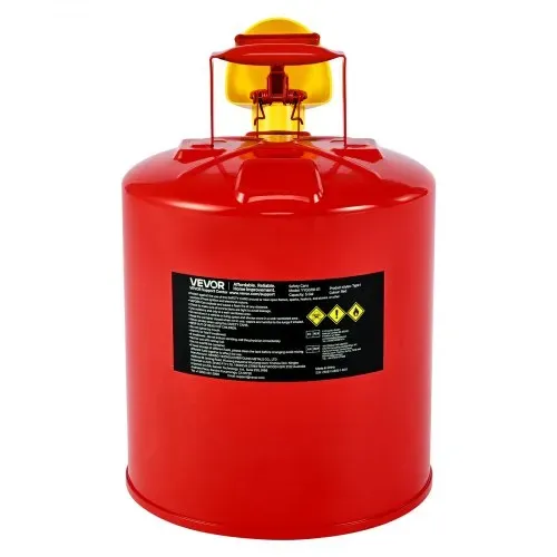 VEVOR Sicherheitskanister, 19 L Typ I, Sicherheitsbehälter für Benzin mit Flammensperre, selbstschließendem Deckel & PE-Trichter, ergonomischem Griff, Lagerbehälter für brennbare Stoffe, Rot – Bild 9