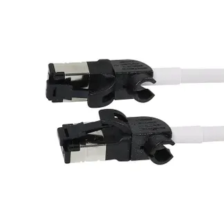 Patchkabel RJ45, CAT6A 500Mhz, 0.25m, weiss, S/FTP, slimline rund d=4,5mm, TPE/LSZH(Superflex), AWG28, mit CAT7 Rohk., drehbarer Stecker, Synergy21 Patchkabel RJ45, CAT6A 500Mhz, 0.25m, weiss, S/FTP, slimline rund d=4,5mm, TPE/LSZH(Superflex), AWG28, mit CAT7 Rohk., drehbarer Stecker, Synergy21