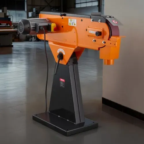 VEVOR Bandschleifer 7,62x200,7 cm, 2100 W, 900 U/min, Industriequalität, mit 0° - 45° einstellbarem Winkel & Staubabsauganschluss für die professionelle Holz- & Metallbearbeitung – Bild 7