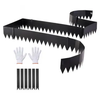 VEVOR Rasenkante 6er-Pack 1016×203 mm, Beeteinfassung mit 6 Befestigungsclips, Biegsame Rasenbleche aus Verzinktem Stahl, Mähkante, Palisade Beetumrandung für Blumenbeete & Gartenwege, Schwarz VEVOR Rasenkante 6er-Pack 1016×203 mm, Beeteinfassung mit 6 Befestigungsclips, Biegsame Rasenbleche aus Verzinktem Stahl, Mähkante, Palisade Beetumrandung für Blumenbeete & Gartenwege, Schwarz
