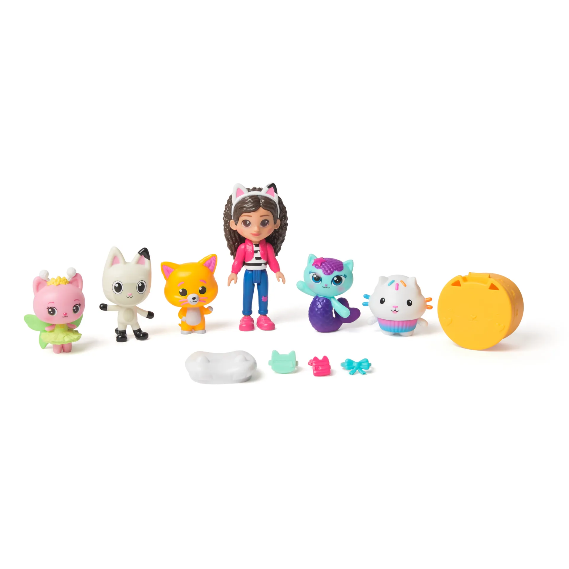 Gabby's Dollhouse DREAMWORKS : DER FILM - Cat-venture Crew Figuren-Set, 11-teiliges Spielset mit Gabby, Katzenfreunden & Zubehörteilen – Bild 3