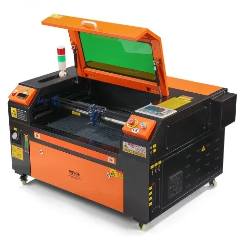 VEVOR 60 W CO2-Lasergravierer, 400x600 mm, 500 mm/s Laserschneidmaschine mit 2-Wege-Pass-Air-Assist, kompatibel mit LightBurn, CorelDRAW, AutoCAD, Windows, Mac OS, Linux, für Holz, Acryl, Stoff – Bild 8