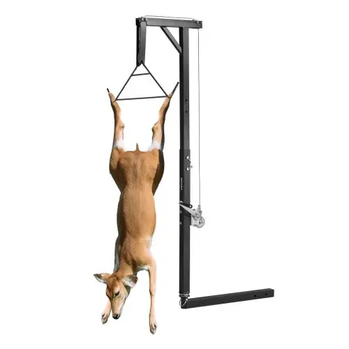 VEVOR Game Hoist mit Seilwinde & Gambrel, 136 kg Tragkraft, LKW-Wildhebezeug mit 5,08 cm Empfänger, 360-Grad-Schwenkschaft & einstellbarer Höhe, zum Häuten & Säubern von Wild im Jagdspiel VEVOR Game Hoist mit Seilwinde & Gambrel, 136 kg Tragkraft, LKW-Wildhebezeug mit 5,08 cm Empfänger, 360-Grad-Schwenkschaft & einstellbarer Höhe, zum Häuten & Säubern von Wild im Jagdspiel