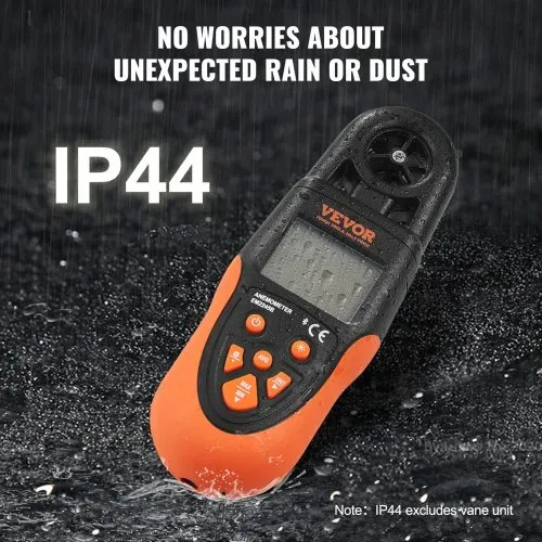 VEVOR Anemometer 78,4MPH Luftgeschwindigkeitsmesser 191x67x43mm Windmesser IP44 Windmessgerät Windstärkemesser MAX/MIN/AVG/CU-Windgeschwindigkeitsdaten Bluetooth Geschwindigkeitsmessgerät – Bild 4