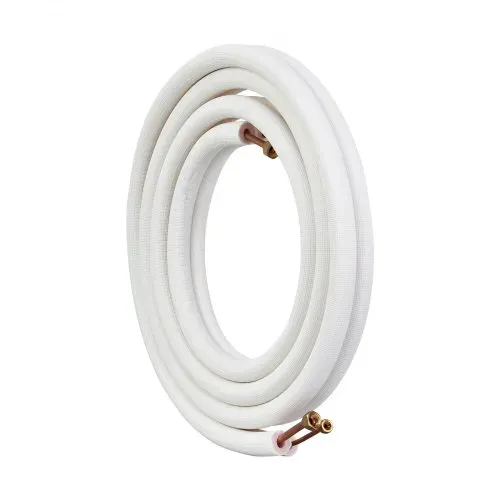 VEVOR 4876,8 mm Mini-Split-Leitungssatz, 6,4 und 9,5 mm Außendurchmesser, Kupferrohre und dreischichtige Isolierung, für Klimaanlagen oder Heizungspumpengeräte und HVAC mit umfangreichem Zubehör – Bild 10