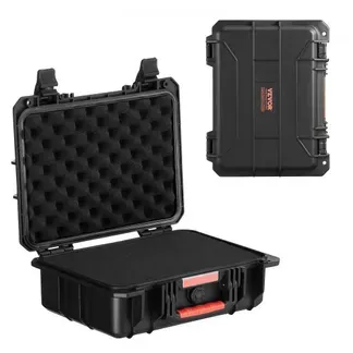 VEVOR wetterfester Hartschalenkoffer Trockenboxen mit vorgeschnittenem Schaumstoff und einziehbaren Griffen für Reisen, IP67 wasserdichtes Gehäuse für Kameras Schwarz (38 x 30 x 14 cm) VEVOR wetterfester Hartschalenkoffer Trockenboxen mit vorgeschnittenem Schaumstoff und einziehbaren Griffen für Reisen, IP67 wasserdichtes Gehäuse für Kameras Schwarz (38 x 30 x 14 cm)