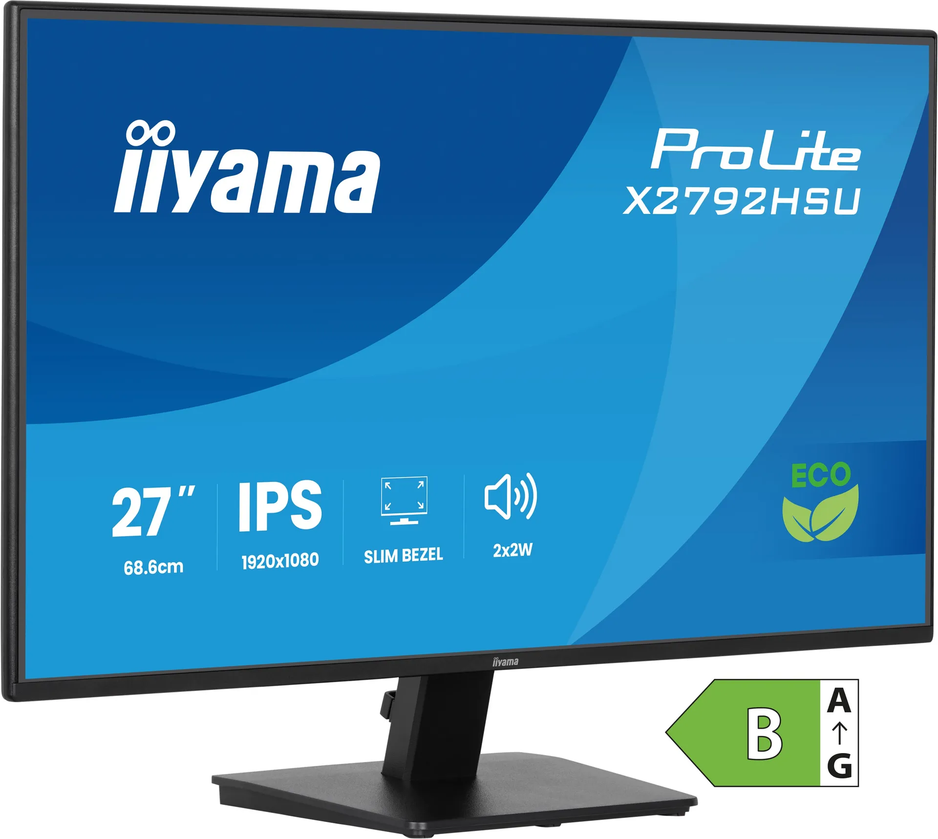 iiyama ProLite 27" IPS Full-HD-Panel mit 4-seitigem Slim-Bezel und Energieeffizienzklasse B – Bild 4