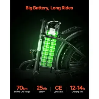 VEVOR Elektrofahrrad 250 W für Erwachsene mit großem, herausnehmbarem 25 Ah-Akku, bürstenlosem 36 V-Motor mit 25 km/h, bis zu 70 km maximale Reichweite, pneumatischem E-Bike mit 7-Gang-Schaltung VEVOR Elektrofahrrad 250 W für Erwachsene mit großem, herausnehmbarem 25 Ah-Akku, bürstenlosem 36 V-Motor mit 25 km/h, bis zu 70 km maximale Reichweite, pneumatischem E-Bike mit 7-Gang-Schaltung