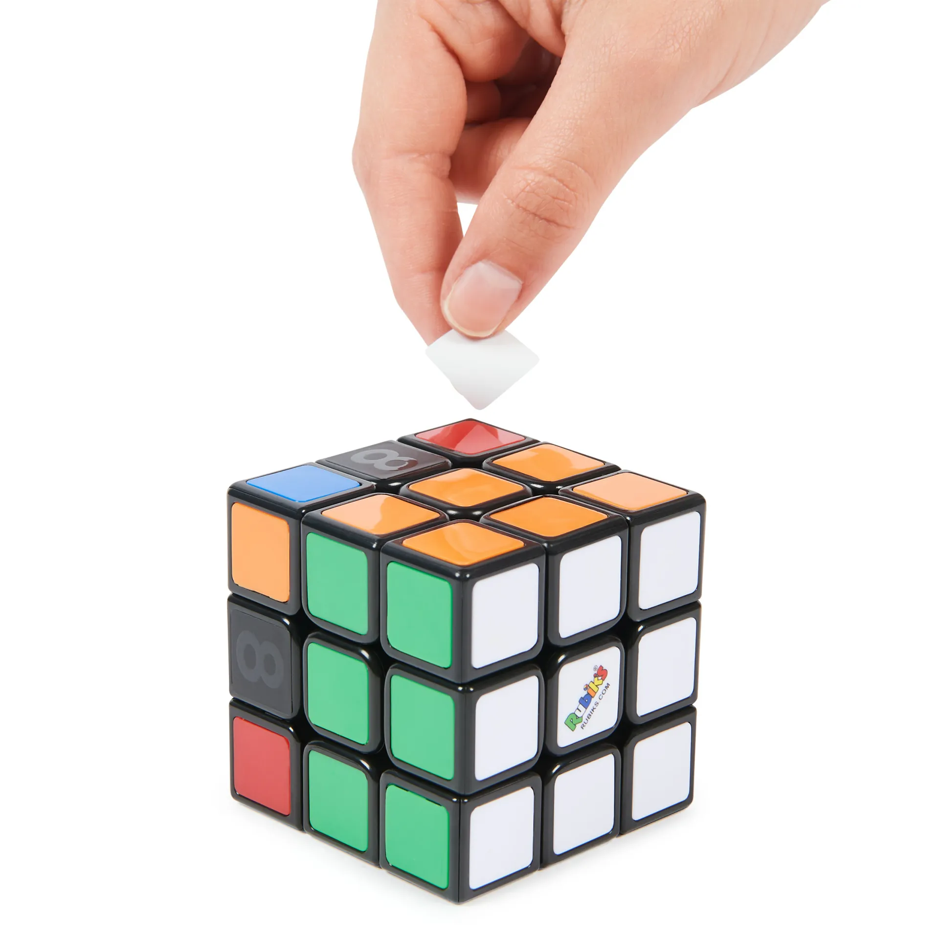 Rubik’s Cube, Coach Cube, 3x3 Lernwürfel mit Stickern – Bild 7
