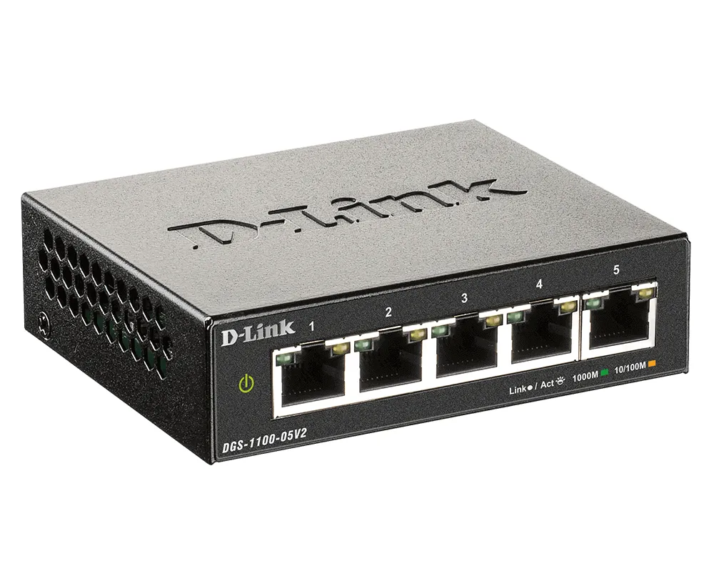 D-Link DGS-1100-05V2/E Netzwerk-Switch Managed L2 Gigabit Ethernet (10/100/1000) Schwarz – Bild 3