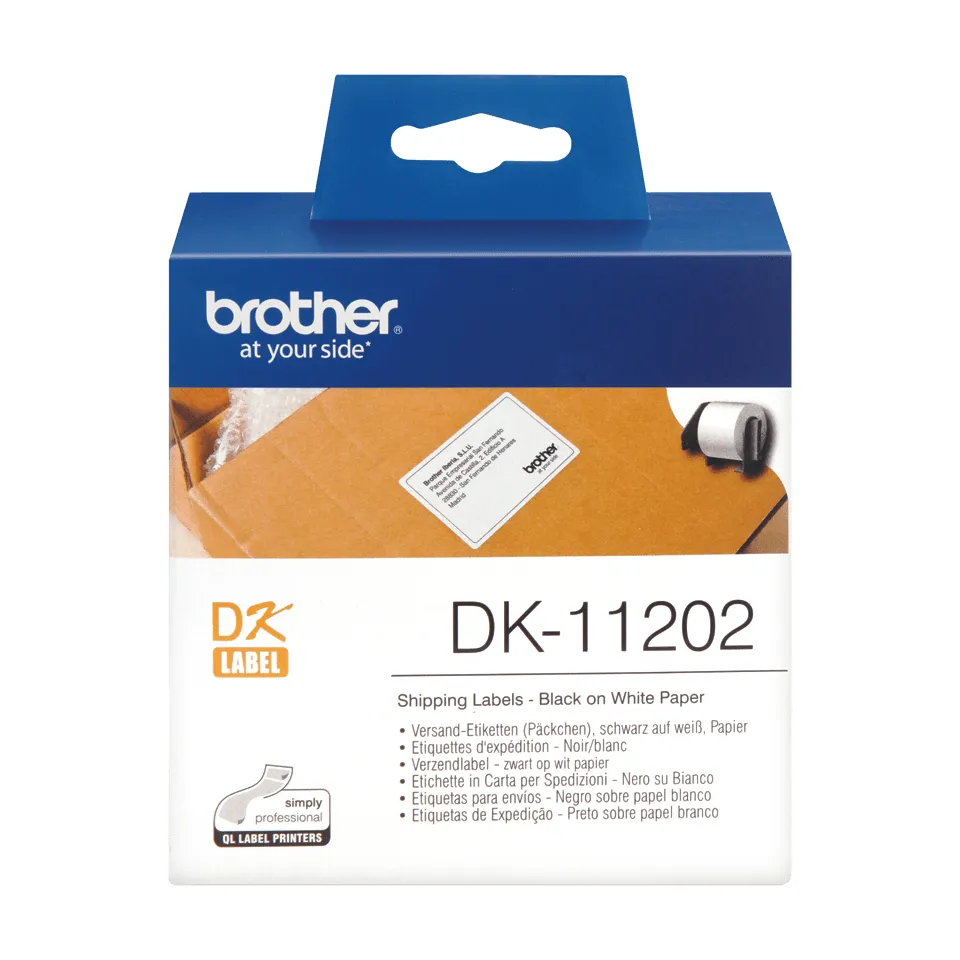 Brother DK-11202 Etiketten erstellendes Band Schwarz auf weiss – Bild 3