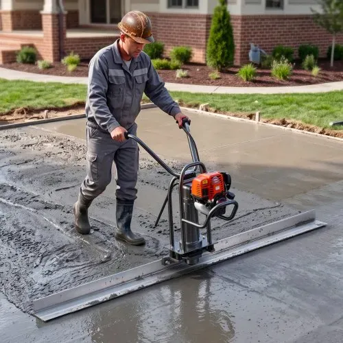 VEVOR 1829mm Glättbohle Estrichkelle aus Aluminiumlegierung Beton Abzieher, 134mm Breite für Große Abdeckung, Ersatzteil für Betonrüttler, Nivelliergerät zum Glätten Abziehen für Straßenbau Bodenebnung – Bild 7
