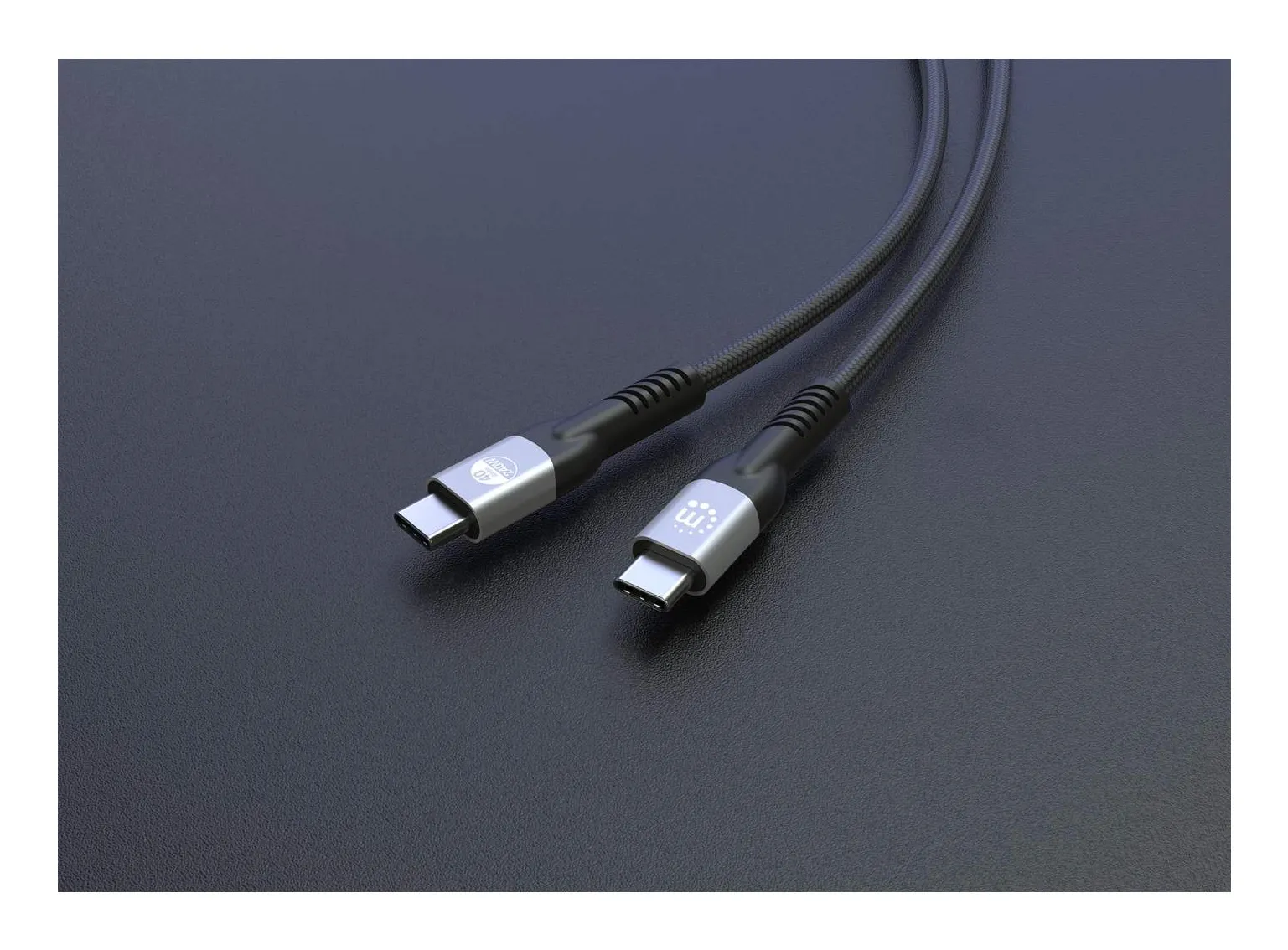 Manhattan 356381 USB Kabel USB4 Gen 3x2 2 m USB C 40 Gbit/s 240 W Schwarz – Bild 6