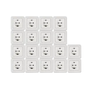 Schutzkontakt-Steckdose McPower “Cup“ Einsteckschutz, 18er-Pack, inkl. Rahmen Schutzkontakt-Steckdose McPower “Cup“ Einsteckschutz, 18er-Pack, inkl. Rahmen