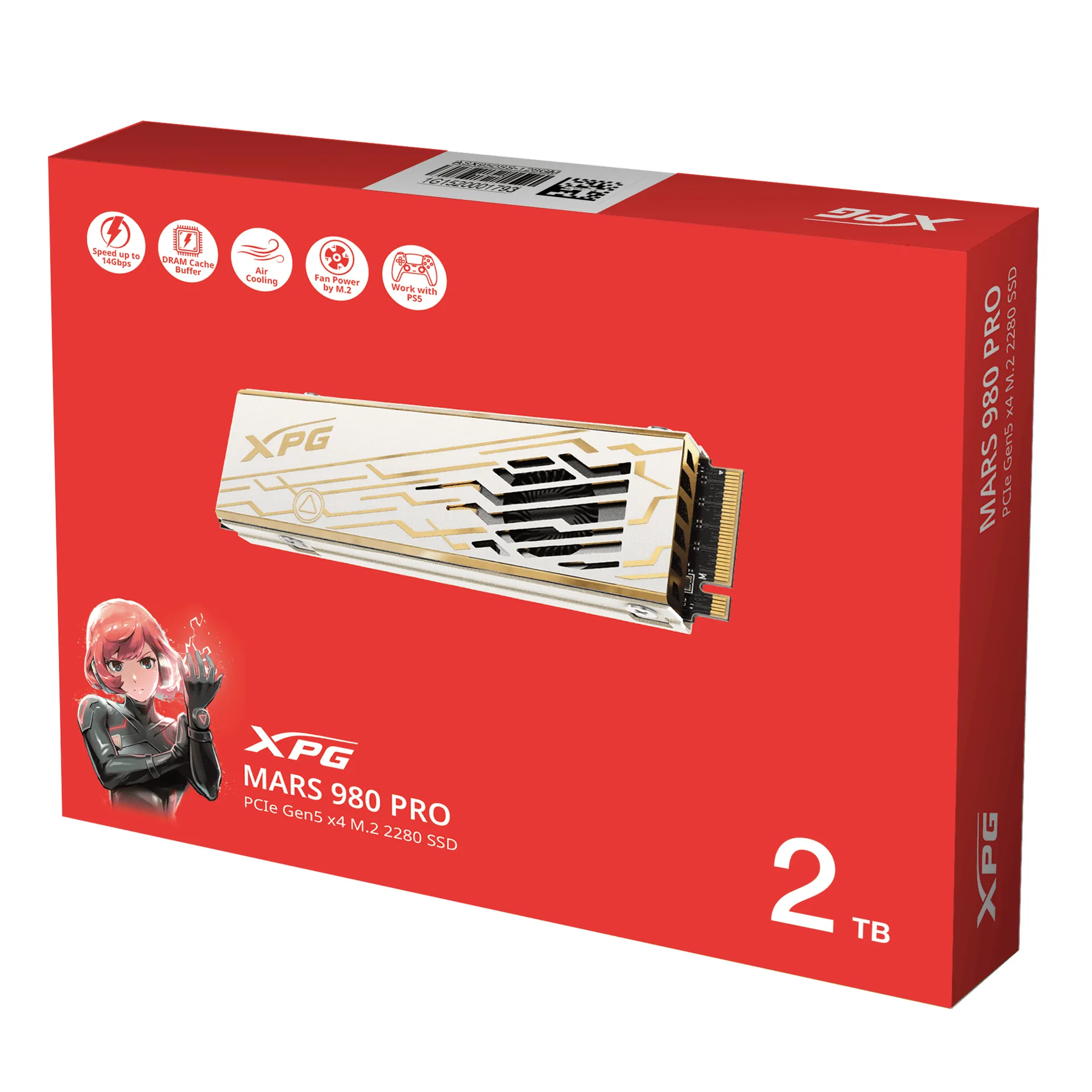 ADATA MARS 980 PRO 2 TB M.2 PCI Express 5.0 NVMe 3D NAND – Bild 6