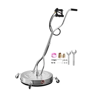 VEVOR 612 mm Hochdruckreiniger-Oberflächenreiniger, Flächenreinigungsaufsatz aus Edelstahl mit 4 Rädern, max. 310 Bar, 0,95 cm Anschlussstück, 2 Sprühdüsen für Betonterrassen-Gehwege VEVOR 612 mm Hochdruckreiniger-Oberflächenreiniger, Flächenreinigungsaufsatz aus Edelstahl mit 4 Rädern, max. 310 Bar, 0,95 cm Anschlussstück, 2 Sprühdüsen für Betonterrassen-Gehwege