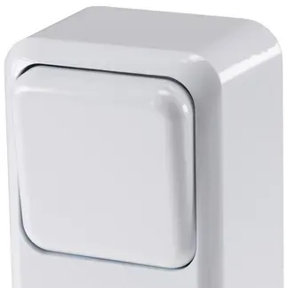 FASKO Kombi Steckdose Schalter, AP, Weiß 250V~, Aufputz, Schraubanschluss FASKO Kombi Steckdose Schalter, AP, Weiß 250V~, Aufputz, Schraubanschluss