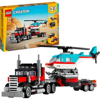 31146 Creator 3-in-1 Tieflader mit Hubschrauber, Konstruktionsspielzeug 31146 Creator 3-in-1 Tieflader mit Hubschrauber, Konstruktionsspielzeug