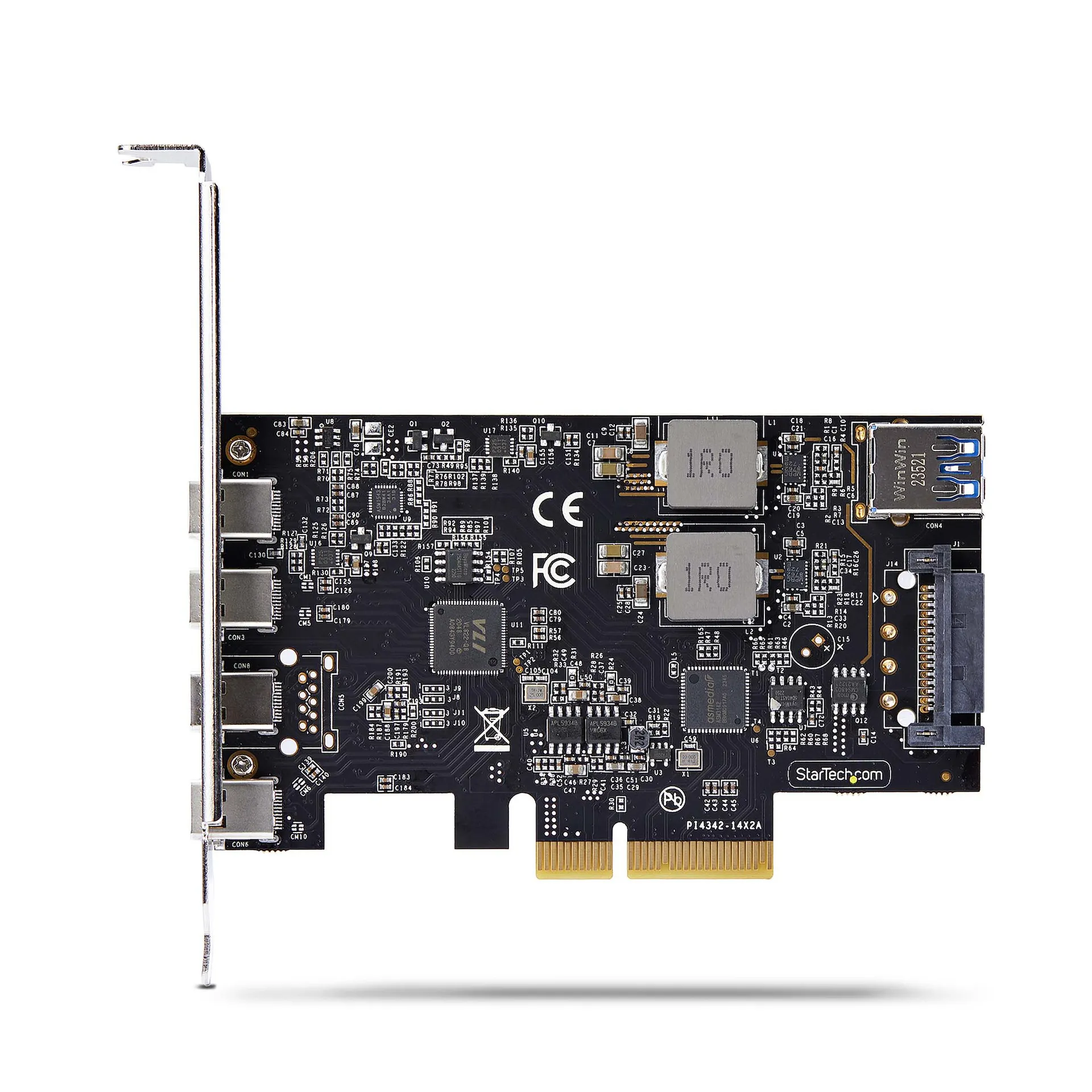 StarTech.com 5-Port USB-C PCIe Karte, USB 3.2 Typ C 10 Gbit, PCI Express USB C Erweiterungskarte mit 4x USB-C und 1x USB-A Intern, Windows/macOS/Linux – Bild 5