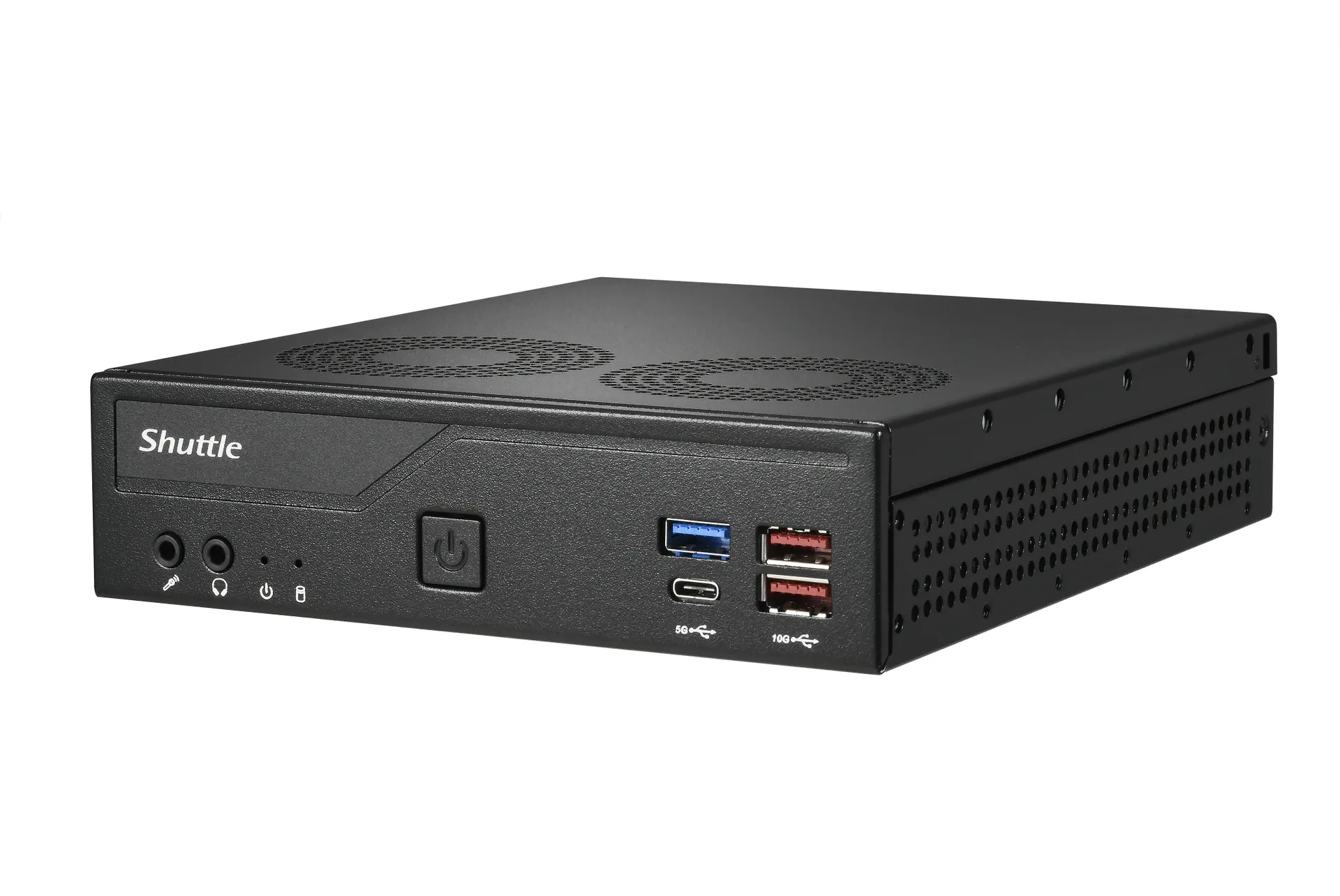 Shuttle Slim PC DH770 , S1700, 2x HDMI, 2x DP , 2x 2.5G LAN, 2x COM, 8x USB, 1x 2.5", 2x M.2, 24/7 Dauerbetrieb, inkl. VESA – Bild 4