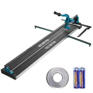 VEVOR Fliesenschneider mit einer Gesamtschnittlänge von 1200mm, Schnittstärke 4-15mm Mindest. Schnittbreite 25mm Fliesenschneidmaschine inkl. Extra Schneidrad Fliesenverlegungs-& Renovierungsprojekten VEVOR Fliesenschneider mit einer Gesamtschnittlänge von 1200mm, Schnittstärke 4-15mm Mindest. Schnittbreite 25mm Fliesenschneidmaschine inkl. Extra Schneidrad Fliesenverlegungs-& Renovierungsprojekten
