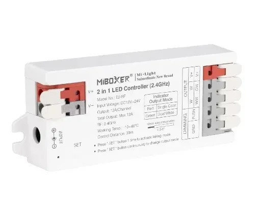 MiBoxer E2-RF LED Controller 2in1 Single colour/CCT(dual white) 2,4GHz MiBoxer E2-RF LED Controller 2in1 Single colour/CCT(dual white) 2,4GHz